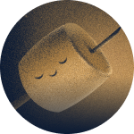 Icon with illustration of a marshmallow