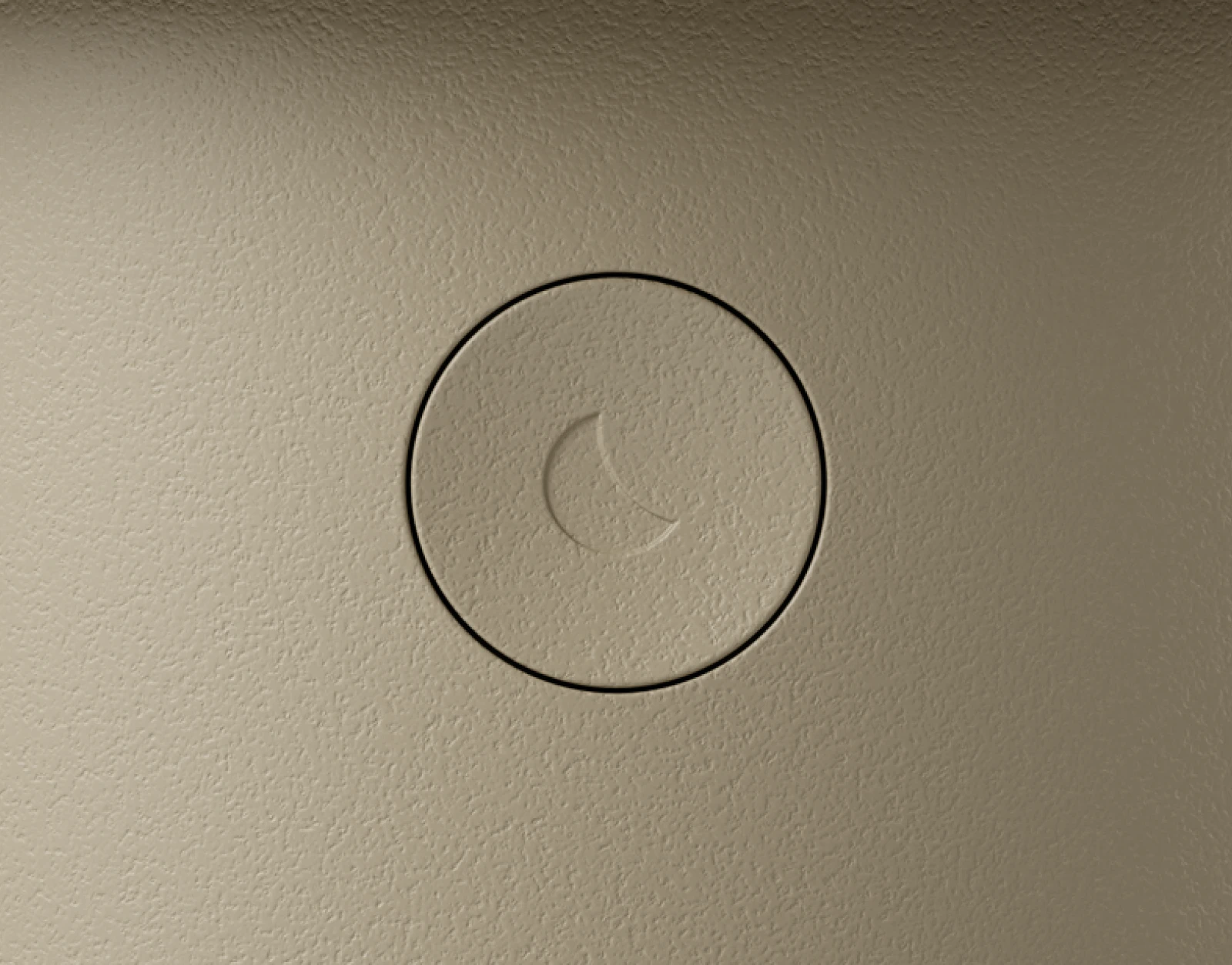 Closeup of sleep button on Hatch Baby Greige