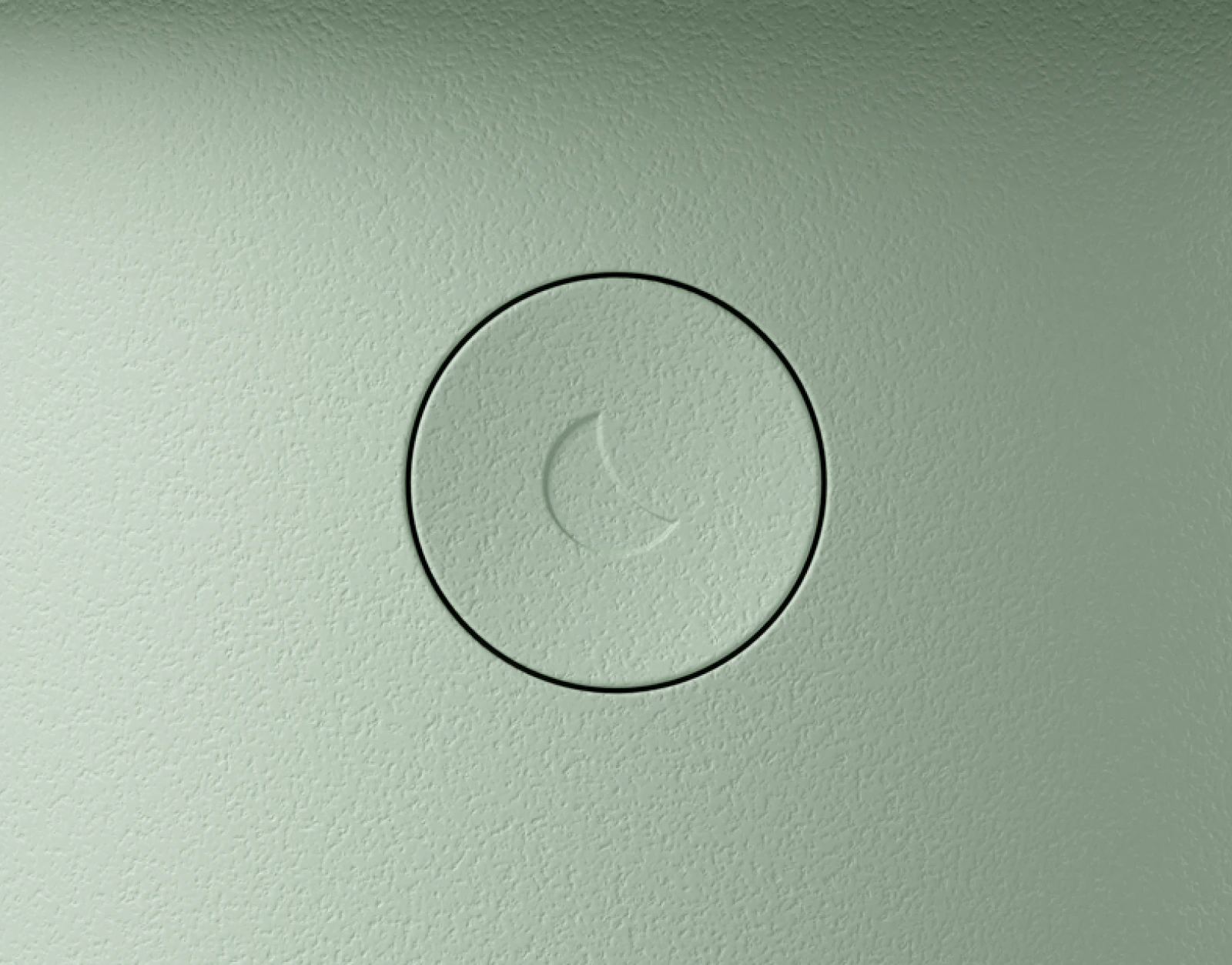 Closeup of sleep button on Hatch Baby Mint