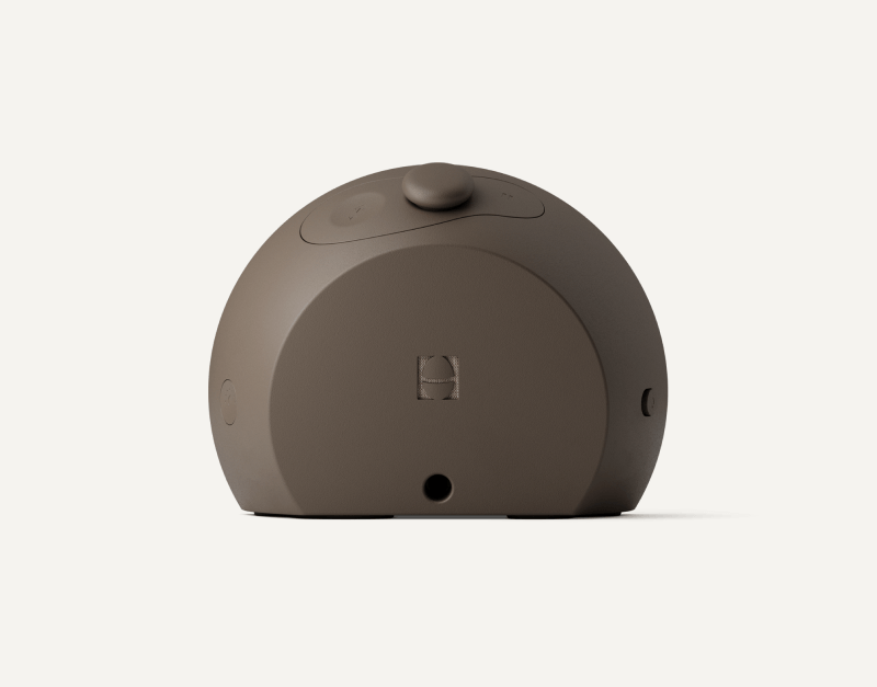 Hatch Sleep Clock Cocoa rear view