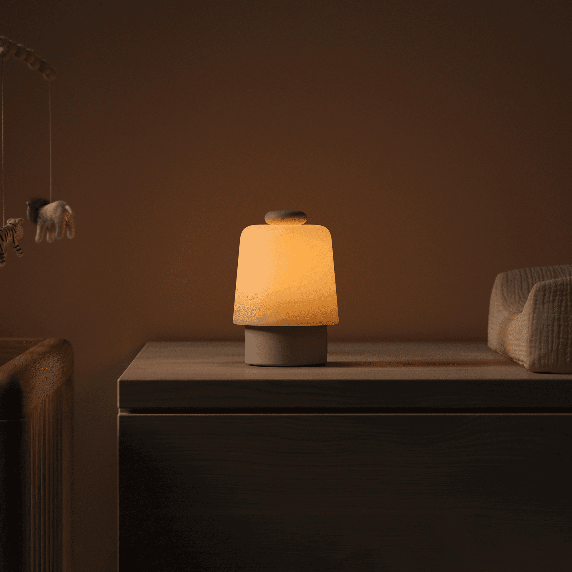 hatch baby nightlight on a table