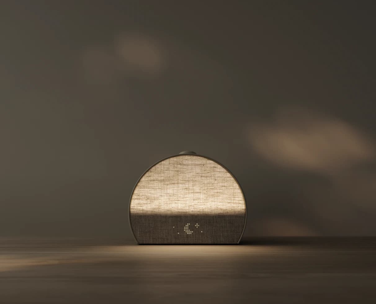 Hatch Restore 3 lit up on a beige background