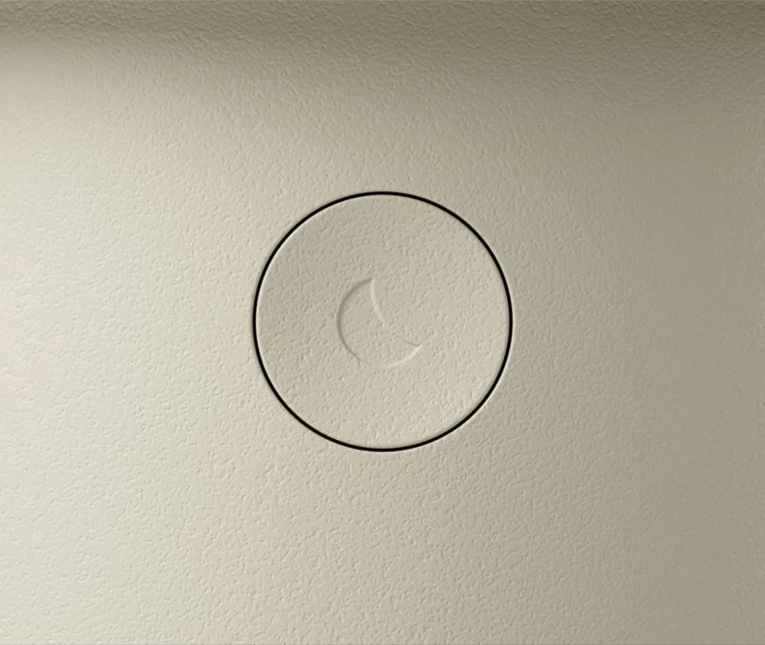 Closeup of back button on Hatch Baby putty colorway