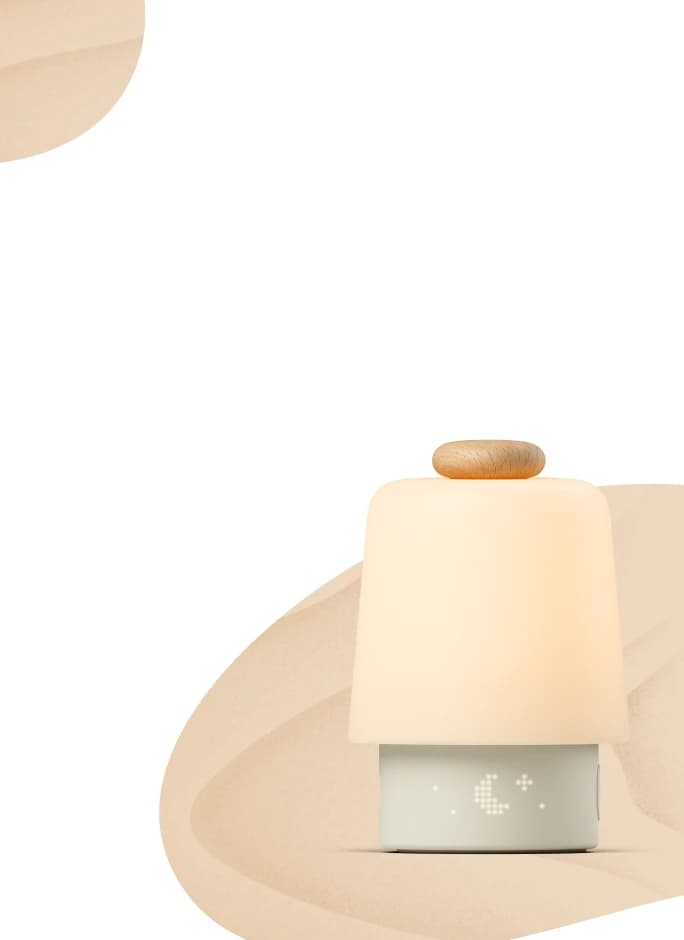 Hatch Baby Beechwood on a stylized background