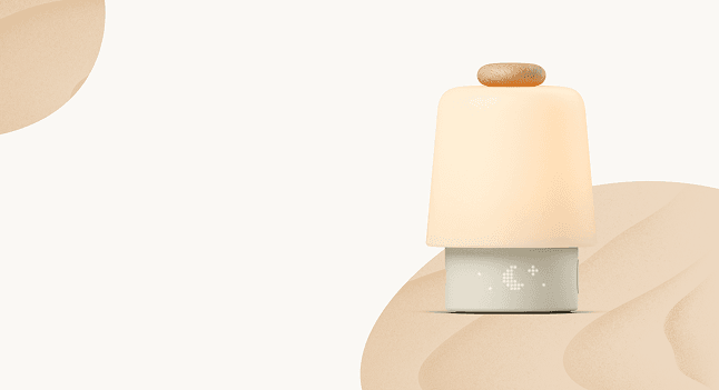 Hatch Baby in Beechwood with light illuminated