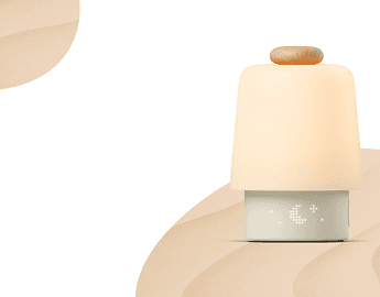 Hatch Baby in Beechwood with light illuminated