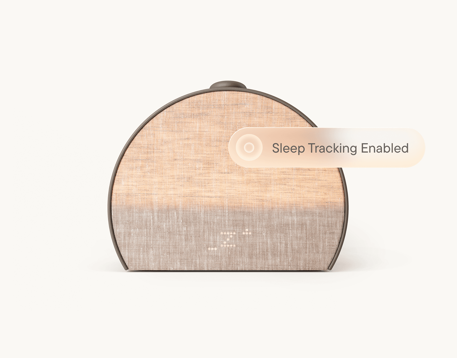 Hatch Sleep Clock Cocoa front view