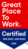 Great Place to Work Badge 2021