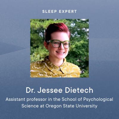 Profile picture for sleep expert Dr. Jessee Dietech, an assistant professor in the School of Psychological Science at Oregon State University