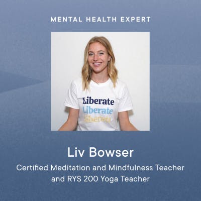 Profile image for Liv Bowser, a certified meditation and mindfulness teacher and RYS 200 yoga teacher